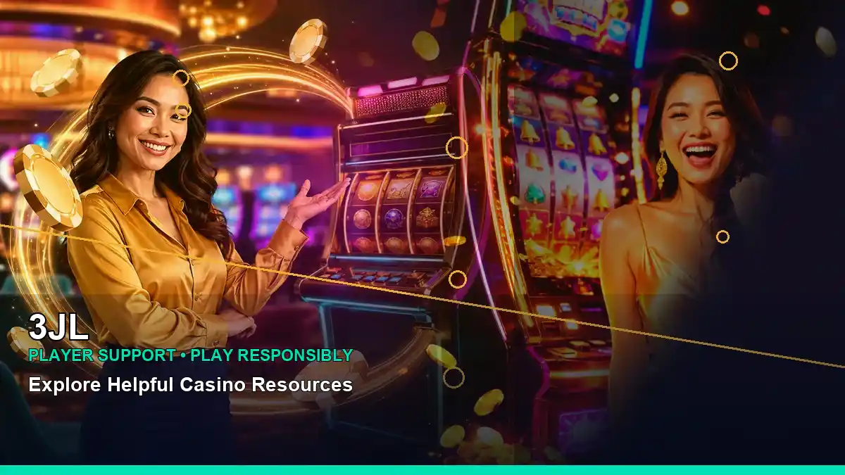 3JL left-framed gold jackpot slot games highlighting mobile-friendly casino play